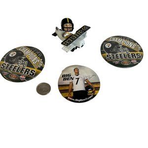 Pittsburgh Steelers NFL Memorabilia 3 Pins & Plane AFC Champions 1995 Big Ben